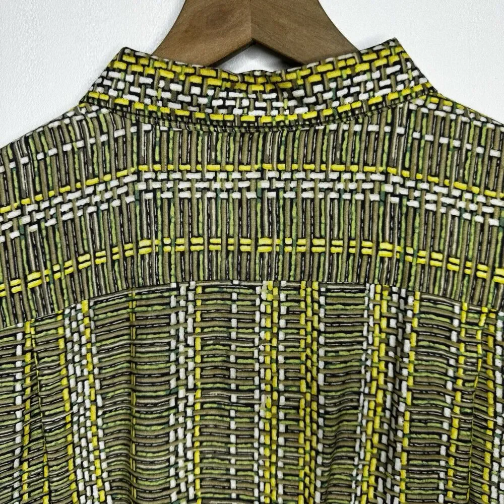 Vintage Aloha Banana Republic Hawaiian Mens Large Rayon Collar Shirt Bamboo